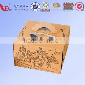 Wholesale Cheap Price Brown Kraft Paper Cake Box thumbnail-1