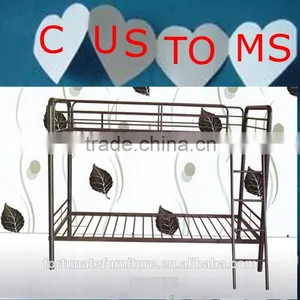 Cheap and Comfortable Dark Grey Bunk Bed Frame for Hostels thumbnail-1