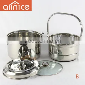 Allnice-stainless Steel no Fire Re-cooking Cookware Energy Saving Cooking Pot, Magic Cooking Pot thumbnail-5