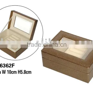 Leather Jewelry Box With PVC Window 6362F thumbnail-1