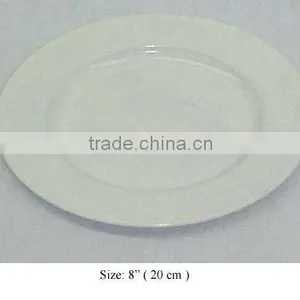 White Charger Plate, Iron Charger Tray, Decorative Plate thumbnail-1