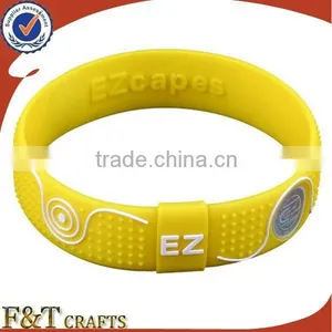 Cheap in Bulk Promotional Gift Energy Adjustable Silicon Wristband for Cancer thumbnail-1
