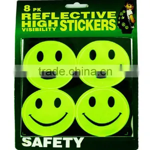 PVC Safety Reflective Material Product Smile Reflective Sticker thumbnail-2