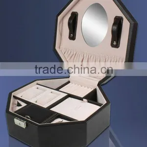 Simple Design Shaped Jewerly Box With Mirror thumbnail-1