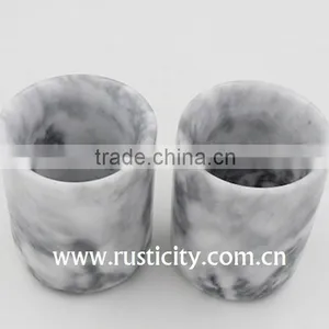 Factory Direct Wholesales Italy Carrara White Marble Candle Jars thumbnail-5