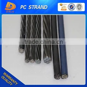 ASTM A416 15.24mm 12.7mm Unbonded Steel Strands Manufacture China thumbnail-1