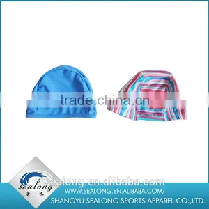 2016 Hot Sale Print Polyester Safety Children Swimming Cap thumbnail-3