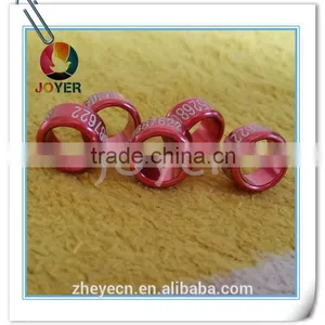 2015 Aluminum Pigeon Birds Ring 2mm-22mm Available Custom With Your Name and Phone Lovebird Canary Birds Ring Band thumbnail-5