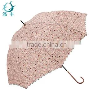 2016 Promotional Fashion Ladies Lace Straight Umbrella thumbnail-4