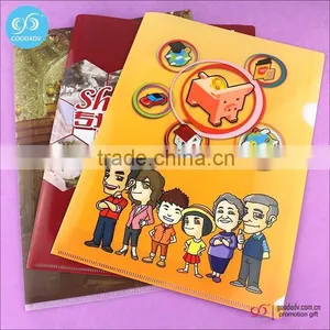 Cartoon Printing School Stationery File Folder/ A4 Size Plastic Folder /pp Folder for Kids thumbnail-1