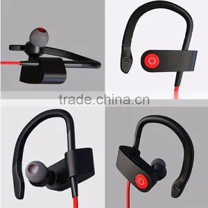Jogging Sport 4.1 Bluetooth Headset Wireless Earphone With Built in Mic Binaural Headset Hanging Earphone thumbnail-6