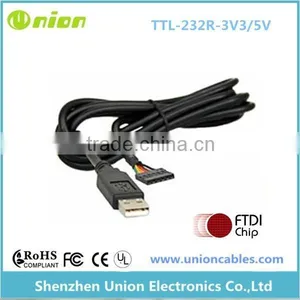 FTDI (Genuine) Chipset +3.3V Black USB to TTL Serial Cable thumbnail-1
