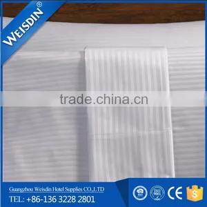 Wholesale Hotel 1cm Sateen Stripe White Cotton Pillow Cases Pillow Cover thumbnail-6