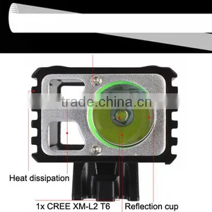 YZL891 Highlight 800LM Rechargeable XML T6 Bike Front Led Light Bicycle thumbnail-5