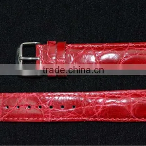 Gent n Lady Real Alligator Leather Wrist Strap Fashion Leather Watchband thumbnail-1