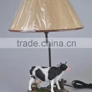 Farm Polyresin Cow Table Clock thumbnail-2