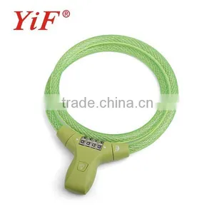 YiFeng 4 Digit LED Combination Bicycle Cable Lock YF21051 thumbnail-1
