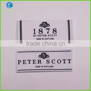 Wholesale Clothing Brand Labels/Garment Woven Labels Iron/Sew/ On Garment/Jeans/T-Shirt/Suit thumbnail-3