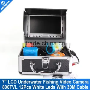 HD 800TVL Night Vision Underwater Camera Fish Finder Underwater System With 12Pcs Light Sun Shade+30M Cable thumbnail-1