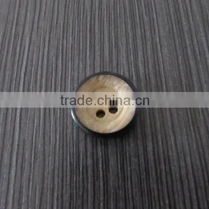 Wooden Color 4 Holes Shirt Resin Button thumbnail-1