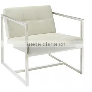 DC-4143 White PU Dining Chair thumbnail-2
