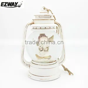 Decoration Fashion Design Cute Resin White Lantern Candle Holder thumbnail-1