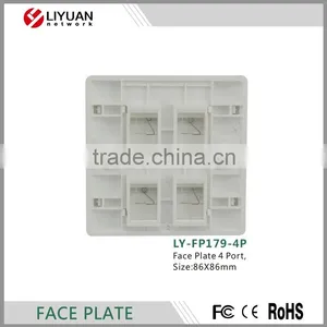 LY-FP179-4P Face Plate Rj45 Faceplate Wall Outlet Network Information Outlet thumbnail-3