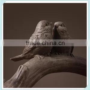 Resin Vintage Bird Small Decoration Resin Bird for Table Decor thumbnail-4