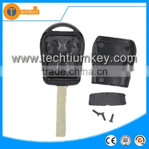 3 Button Plastic Car Key With 2 Track Blade and Logo Key for BMW 3 5 7 X5 X3 Z4 E38 E39 E46 thumbnail-2
