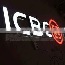 LED Channel Letter Sign/Logo-Surface Illuminated With Painted Sheet Metal Side, Acrylic Color Black at Day Time White at Night thumbnail-1
