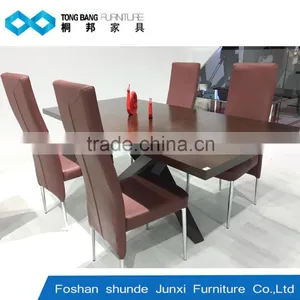 TB Latest Modern Wood Furniture Exotic Wood Dining Tables thumbnail-2