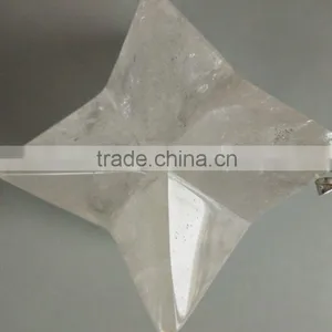 Wholesale Natural Elegent Portable Clear Crystal Star Shaped Crystal Gift Craft thumbnail-1