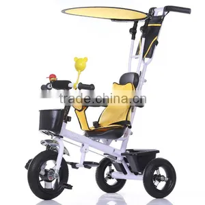 High Quality Baby Tricycle With Canopy,Baby Tricycle Kids Bike With Push Bar thumbnail-5