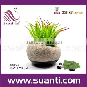 Stone Polyresin Flower Pot thumbnail-1