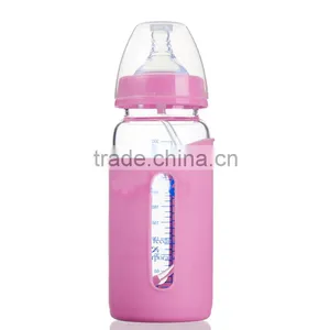 Babies Product Highborosilicate Glass Baby Bottle With Sleeve thumbnail-2