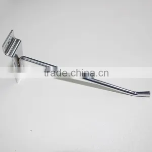 Retail Supermarket Hanging Scanning Slatwall Hook , Metal Coated Display Hook , Slatwall Hook thumbnail-2
