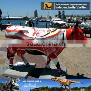 My Dino-C040 Hot Sale Resin Cow Life Size for Amusement Park thumbnail-4