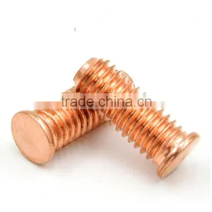 ISO13918 Steel With Copper Coating Threaded Flange PS Short Cycle SC Welding Stud thumbnail-1