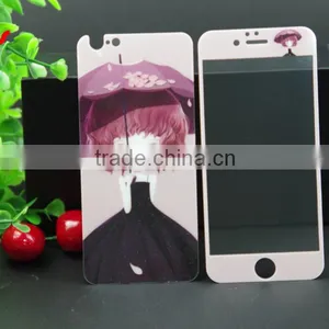 9H 3D Full Cover Mobile Phone Screen Protector Color Tempered Glass Screen Protector for Iphone 6 thumbnail-3