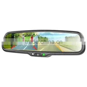Bluetooth Handsfree Car Kit Rearview Mirror With Back up Display thumbnail-1