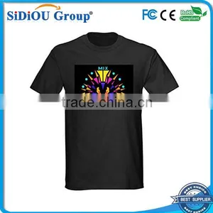 Cheap EL Visualizer Sound Activated LED T Shirt Wholesale thumbnail-1