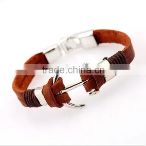 Simple Leather Bracelet Charms Bracelet thumbnail-1