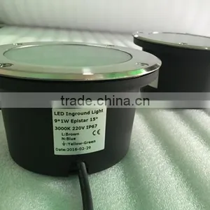 Hotsale 12v 9w Round Led Underground Light Outdoor Lighting IP67 thumbnail-5