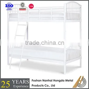 White Convertible Bunk Bed School Furniture thumbnail-1