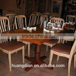 High Qquality Cheap Factory Price Wooden Restaurant Furniture Set Dining Chair and Table for Hot Sale thumbnail-1