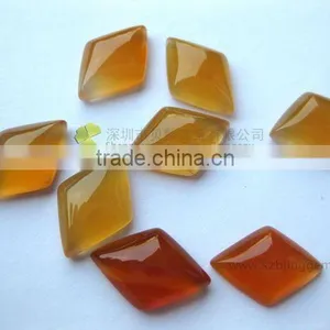 New Arrival Hot Seller Red Agate Semi Precious Stone Diamond Shape Cabochon thumbnail-1