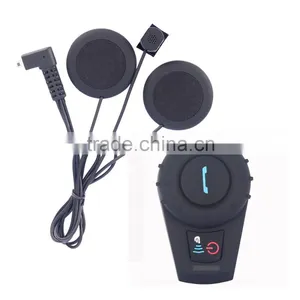 Full Duplex Motorcycle Motorbike Helmet bt Bluetooth Intercom Interphone Headset 500m+Soft Earphone thumbnail-2