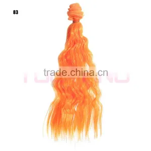 25cm Long Wavy Hair Extension Doll Wigs DIY Hairpiece thumbnail-1