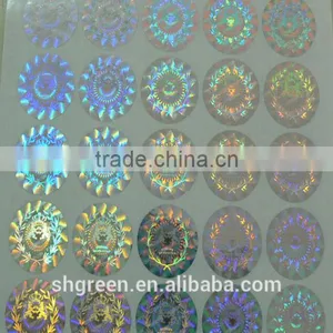 High Sercurity Anti-counterfeit Laser Printing Hologram Sticker With Red Basis thumbnail-3