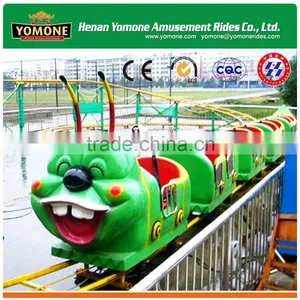 Popular Amusement Park Outdoor Games Rides Caterpillar Roller Coaster With Track Train for Sale thumbnail-5